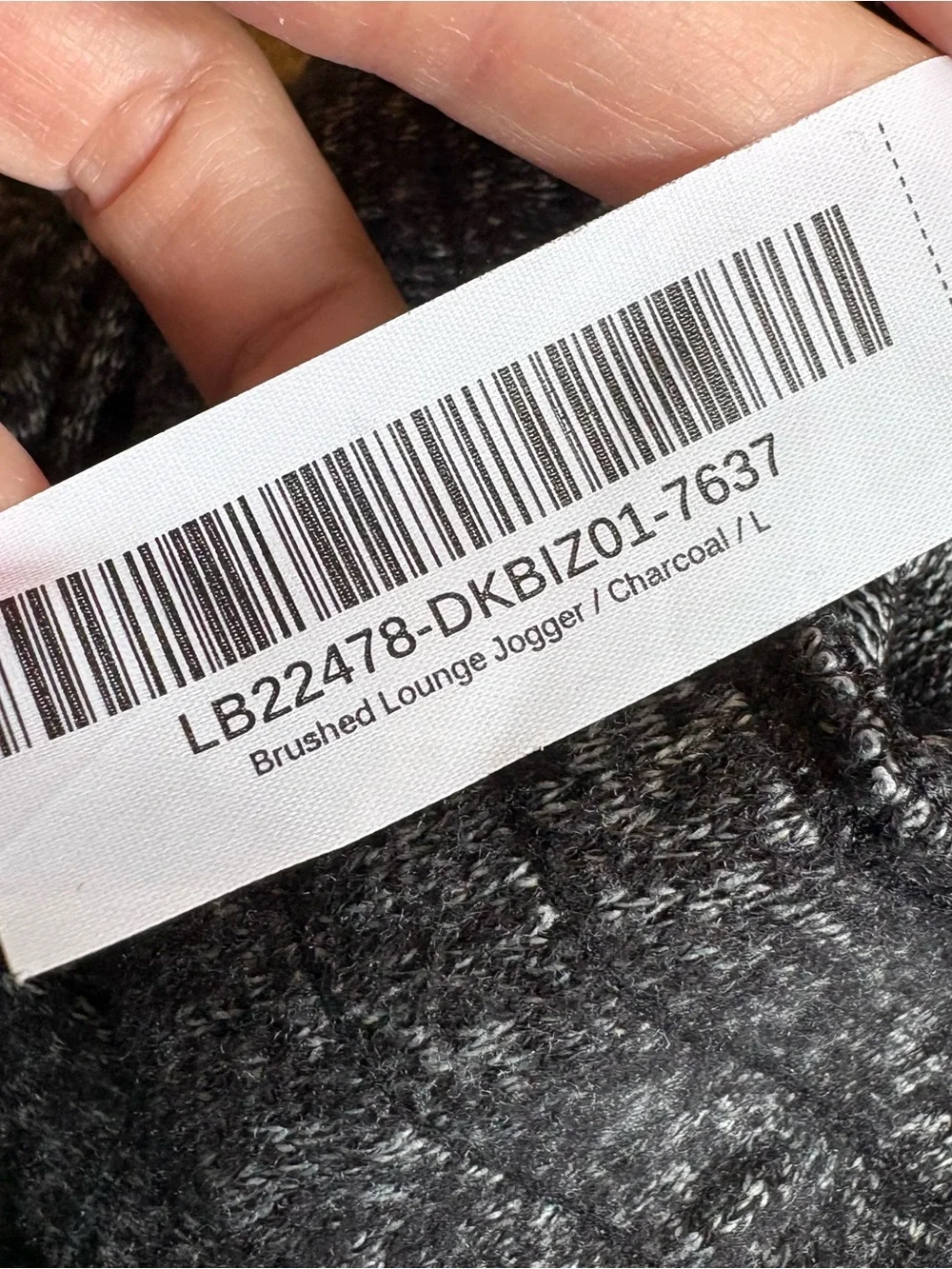 Quince Brushed Lounge Jogger Pants Charcoal NWOT Size Large